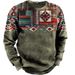 2026 Spring, Autumn And Winter European And American Unhooded Crew Neck Long Sleeve Printed Men's Sweater_viptrois.com