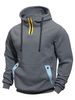 2025 New Men's Sports Fitness Fashion Casual Splicing Sweater Hooded Jacket_viptrois.com