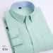 Men's Oxford Striped Long Sleeve Shirt - Korean Style Slim Fit Casual Button Down Shirt For Men (38-44 Sizes, Multiple Colors & Patterns Available)_viptrois.com