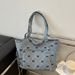 Retro Canvas Commuter Shoulder Bag For Women - Stylish Underarm Tote With Multiple Pockets_viptrois.com