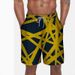 Men's Tropical Flamingo & Geometric Print Shorts – Lightweight Quick-Dry Summer Beach Pants With 3d Digital Design (Extended Sizes, Stretch Fit)_viptrois.com