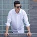 Plus Size Men's Long Sleeve Loose Casual Spring Autumn New Professional Elastic Inch Shirt For Big And Tall Men_viptrois.com