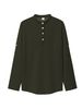 Monochrome Man- European And American Cross-Border TK Independent Station Men's Long Sleeve Summer Casual Breathable Button Stand Collar_viptrois.com