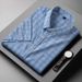 Men's Clothing Plus Size Specializes In Plus Size Summer Thin Short Sleeved Plaid Shirts In Various Colors For Fat People_viptrois.com