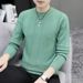 Spring And Inner Wear Youth Trend Slim Fit Knitted Thin Base Shirt Men's Sweater Autumn Top_viptrois.com