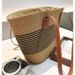 Women's Shoulder Bags Summer Striped Single-shoulder Commuting Straw Woven Bag, Large-capacity Casual And Fashionable Women's Beach Tote Bag_viptrois.com