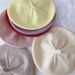 cream color solid color children's knitted hat beret autumn baby soft painter hat woolen hat_viptrois.com