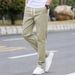 Men’s Casual Drawstring Pants – Slim Fit Solid Color Trousers | Relaxed Fit Elastic Waist Streetwear_viptrois.com