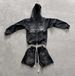 Men's Washed Distressed Tracksuit Hip Hop Style Long Sleeved Hooded Cardigan Zip up European American Streetwear_viptrois.com