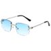 D072 Frameless Sunglasses – Edge Cut Spring Hinge Gradient Lenses For Women & Men (Internet Celebrity Street Style)_viptrois.com