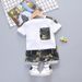 Mother&Kids Boy Baby Clothes Camouflage T-shirt Summer Children Handsome Casual Crew-neck Short-sleeved Suit_viptrois.com