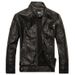 Men’s Motorcycle PU Leather Jacket – Stylish Biker Jacket (Brown, Black, Earthy Yellow, M-5XL)_viptrois.com