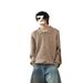 Loom Loom Russian Wildberries Early Autumn Turn-Down Collar Knitted Cardigan Trendy Casual Versatile Sweater_viptrois.com