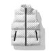 Men's Reversible Fleece Vest, Winter Warm Sleeveless Jacket, Lightweight Padded Vest For Casual Wear, Zipper Front, Stand Collar, Plus Size Available_viptrois.com
