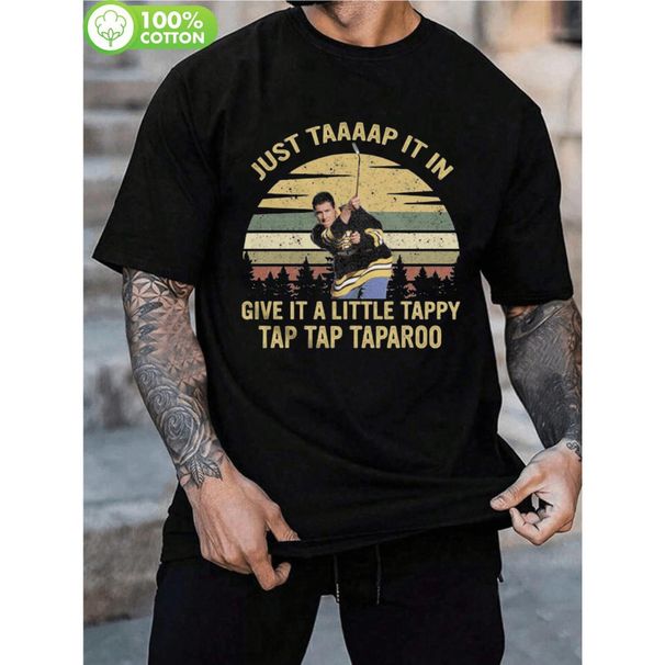 Camiseta Vintage Película Happy Gilmore Con La Icónica Cita De Tap Taparoo Para Uso Casual Y Entusiastas Del Gimnasio_viptrois.com