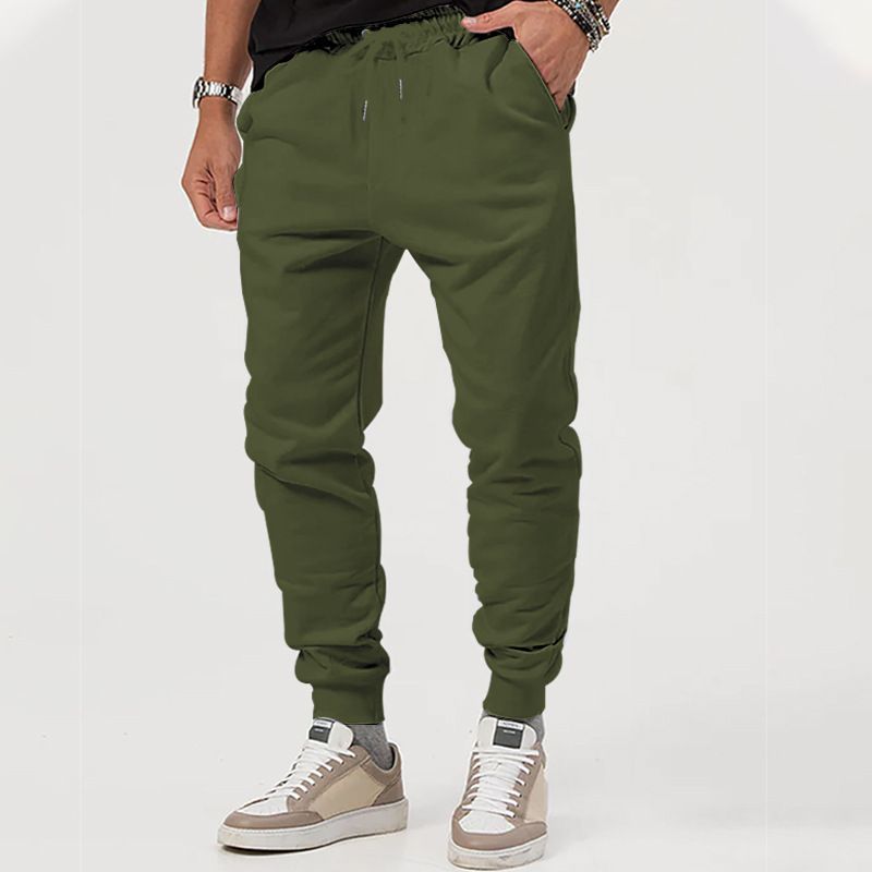 Men's Casual Jogger Pants 2025 New European American Style Multi-Color Loose Fit Outdoor Sports Autumn Polyester Mid-Waist_viptrois.com