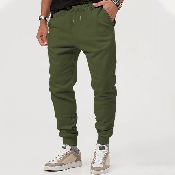 Men's Casual Jogger Pants 2025 New European American Style Multi-Color Loose Fit Outdoor Sports Autumn Polyester Mid-Waist_viptrois.com