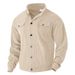 Men's Corduroy Jacket – Single-Breasted Notch Lapel, Breathable & Wrinkle-Resistant, Multi-Pocket Casual Blazer (S-XXXL, Autumn Essential)_viptrois.com