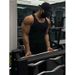 Men's Clothing Vest Ice Silk Thick Thread Street Fitness Elastic Sports Slim Fit I Shaped Sweat_viptrois.com