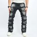 Men's Clothing New Retro Cat Whisker Casual Jeans Fashion High Street Design Straight Pants_viptrois.com