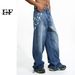 Men's Clothing New National Trend Design Niche Jeans Men Ins High Street Retro Pants Couple Trend_viptrois.com