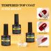 Parkson Super Top Coat Base Top Gel Nail Polish Matte Top Coat Super Bright No Wipe Top Nail Gel Polish Reinfore Gel_viptrois.com