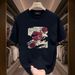 Men's Clothing Pure Cotton Handsome Youth Short Sleeved T Shirt For Men And Women Loose Tops All Match Ins_viptrois.com