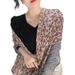 90x180 Cotton Linen Wrinkled Color Block Korean Style For Women Autumn Winter Fashionable Versatile Student Neck Scarf_viptrois.com