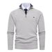 Pure Amazo Cross-Border Me's Vertical Rib Kit Europea Size Half-Zip Stad Collar Thickeed Warm Sweater For_viptrois.com