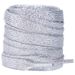 Shoe Accessories Polyester Silk Double Layer Shoelace White Shoes Gold and Silver Flat Shoelace Rope One Pair_viptrois.com