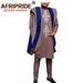 Men's clothing African Men's dress three-piece set coat + top + pants_viptrois.com