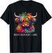 T-shirtt-shirthighland Cow Messy 2026 Hair Colorful Gift Unisex_viptrois.com