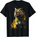 Tiger Artwork - Animal Art Zoo Tiger T-Shirt Mens Womens Tees Top_viptrois.com