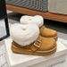 SHLIANG Suede Buckle Decor Ankle Boots Women Winter Warm Thicken Plush Snow Boots Woman Thick Sole Non Slip Platform Cotton Boots X0058_viptrois.com