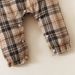 INS Hot Selling Children's Clothing Hot Selling Ribbed Cotton Tops And Plaid Jumpsuits_viptrois.com