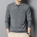 Men's Clothing 2024 Autumn And Winter New Polo Tops Knitted Wool Men's Lapel Loose Solid Color Sweater Polo Shirt Collar_viptrois.com