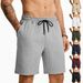 Summer Beach Casual Men's Stretch Shorts Loose Fit Breathable Jacquard Heavyweight Sports_viptrois.com