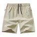 Men's Summer Ice Silk Quick Dry Basketball Sports Pants European Size Five Point Loose Training Shorts For Casual Wear_viptrois.com