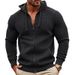Spring Autumn New Men Sweatshirts Long Sleeve Hoodie Coats Zipper Solid Plaid Jacquard Jacket Male Loose Hoodies Man Clothing_viptrois.com