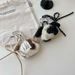 Bag Charms Colorful Plush Spotted Dog Rope Bow Pendant Cute Lanyard Keychain Versatile Bag Pendant_viptrois.com
