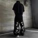 Men's Clothing Loose Jeans Cherry Blossom Embroidery High Quality Streetwear Jeans_viptrois.com