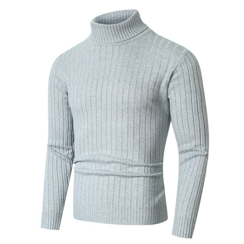 Men's Cable Knit Turtleneck Sweater - Thick Winter Pullover With Ribbed Design (Burgundy/Blue/Brown/Black/White, Sizes M-4XL)_viptrois.com