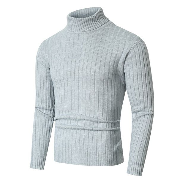 Men's Cable Knit Turtleneck Sweater - Thick Winter Pullover With Ribbed Design (Burgundy/Blue/Brown/Black/White, Sizes M-4XL)_viptrois.com