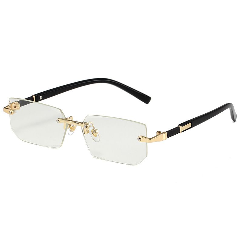 Jelly Colored Frameless Sunglasses – Trendy Cut Edge Design For Women, European & American Street Style_viptrois.com