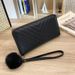 Long Wallet For Women - Wavy Design Slim Clutch Purse With Large Capacity Minimalist Fashion Wallet_viptrois.com