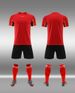 Men's Clothing student competition running clothes short-sleeved football uniforms suits adult children's football training clothes_viptrois.com