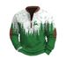 Cross-Border 3D Men's Half Zipper European American Autumn And Winter Printed Sweatshirt_viptrois.com