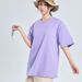 Men's Clothing Pure Cotton 280g Double Yarn Heavy Drop Shoulder Loose Version Trendy Brand Bottoming Shirt Short Sleeved T Shirt_viptrois.com