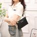 Classic Quilted Shoulder Bag With Chain Strap - Elegant Crossbody Purse With Embroidery Detail Minimalist Design_viptrois.com