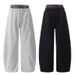 Men's Clothing Men's European And American Trendy Design Niche Loose Wide Leg Pants Double Waist Plaid Splicing Two Piece Casual Trousers_viptrois.com